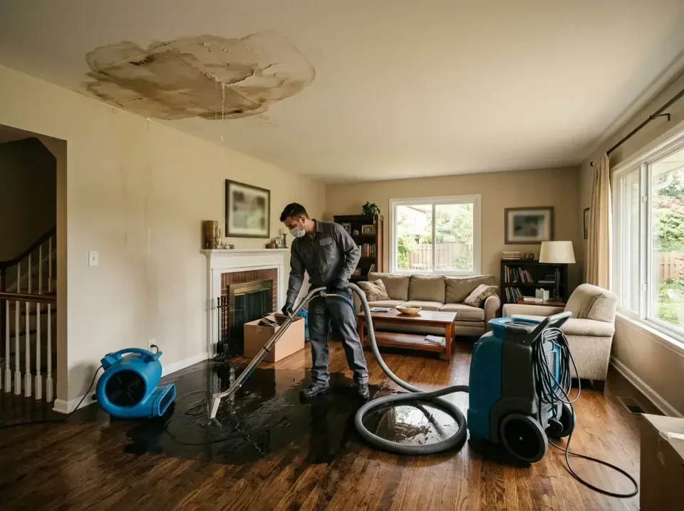 attic-pipe-burst-ceiling-drip-008 — frequently asked questions, Water Damage Restoration & Carpet Care in Leavenworth, KS